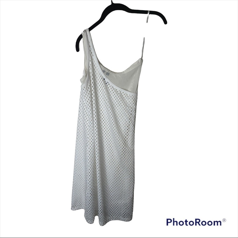Opening Ceremony White Mesh One Shoulder Bodycon Mini Dress Party Size Small - Picture 9 of 12